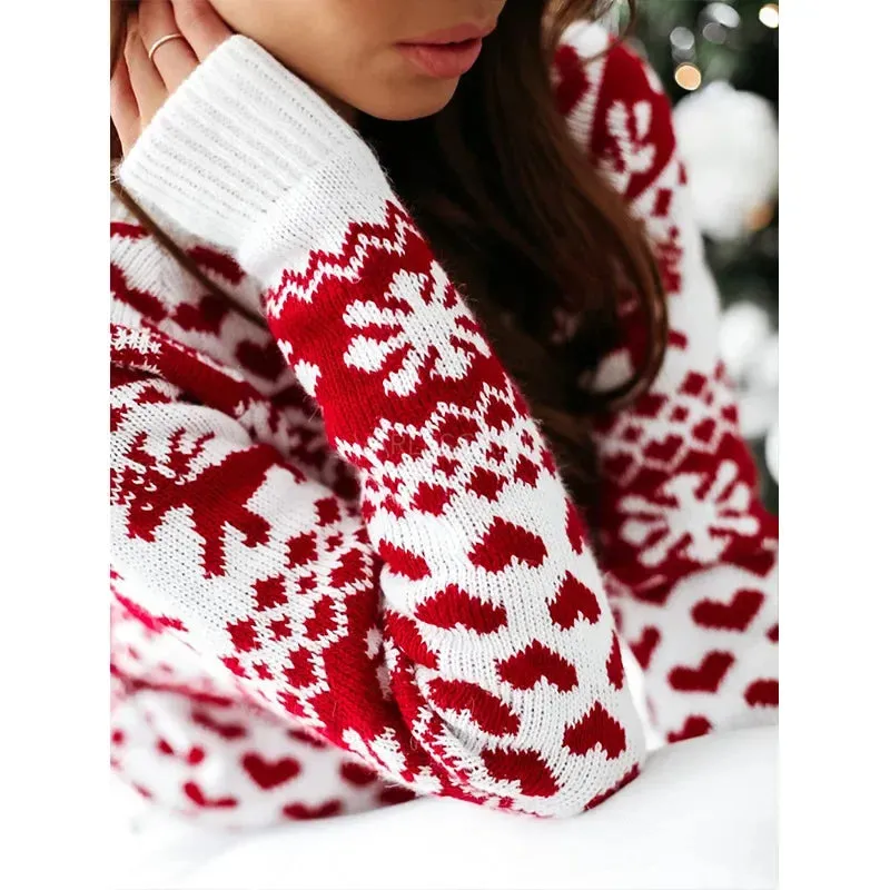 Wenkouban-Christmas Thanksgiving outfits_Winter Christmas Knitting Soft Warm Knitwear Full Sleeve Casual Christmas Sweater