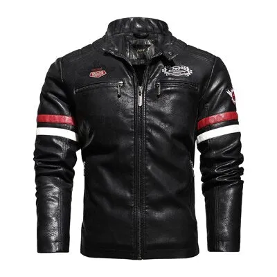 West Louis Moto Motorcycle Biker Leather Jacket
