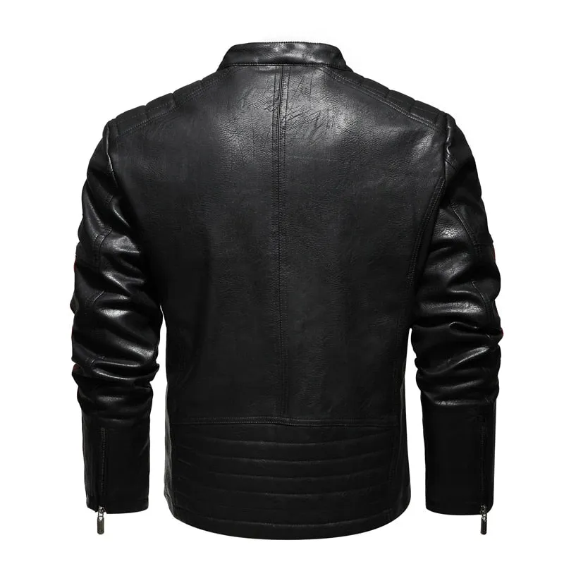 West Louis Moto Motorcycle Biker Leather Jacket
