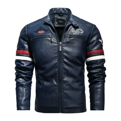 West Louis Moto Motorcycle Biker Leather Jacket