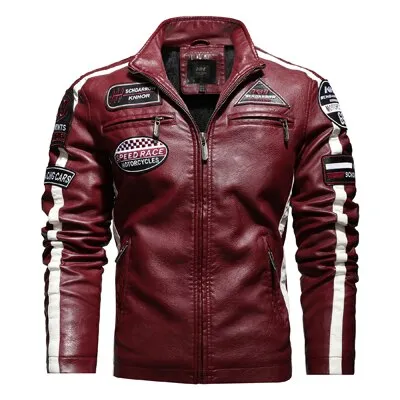 West Louis Moto Motorcycle Biker Leather Jacket