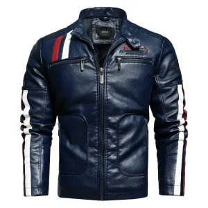 West Louis Moto Motorcycle Biker Leather Jacket