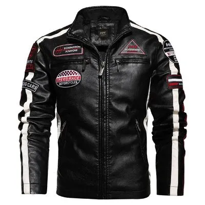 West Louis Moto Motorcycle Biker Leather Jacket