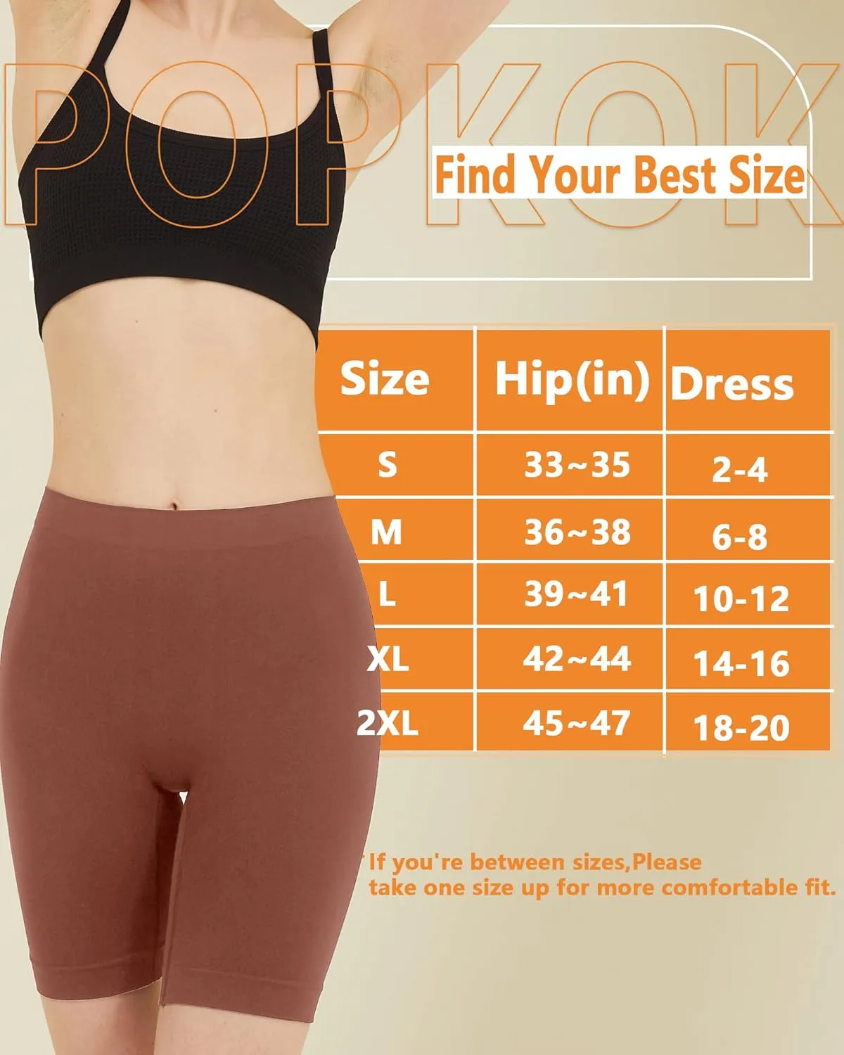 Womens Slip Shorts for Under Dresses High Waisted Smooth Anti Chafing Panties Yoga Biker Shorts 3 Pack
